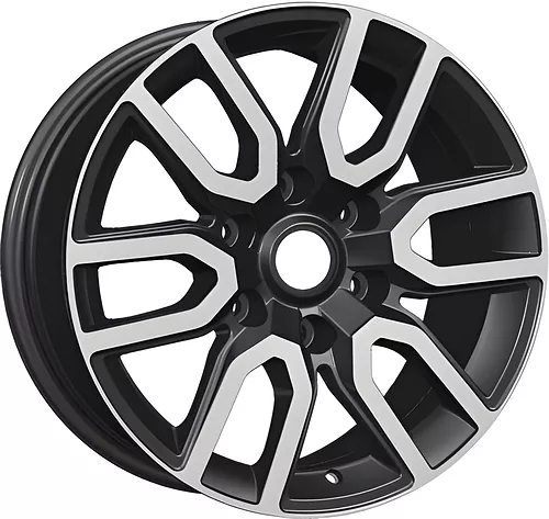 Khomen Wheels KHW1723 (Mazda BT50) 8x17 6x139.7 ET 45 Dia 93.1 Black-FP