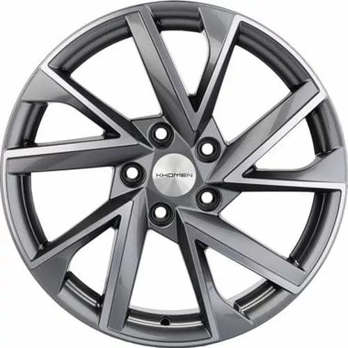 Khomen Wheels KHW1714 (Qashqai) 7x17 5x114.3 ET 40 Dia 66.1 Black-FP